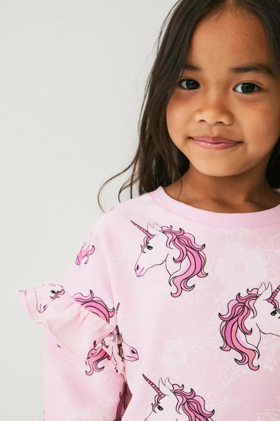Discount Collection Sweatshirt med flæser Børn Sweatshirts & Hoodies