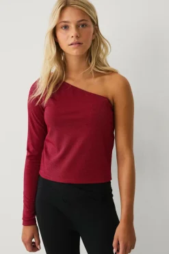 Hot Collection Top med et ærme og lurex Børn Toppe & T-Shirts