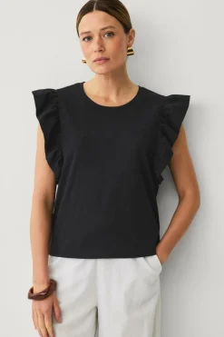 New Collection Top med flagrende ærme Dame Toppe & Tank-Toppe