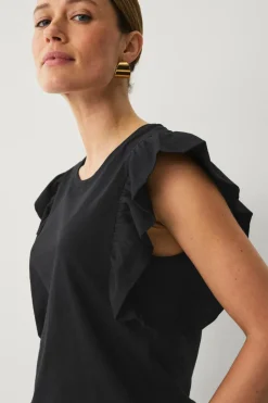 New Collection Top med flagrende ærme Dame Toppe & Tank-Toppe