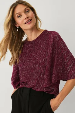 Outlet Collection Top med sommerfugleærme Dame Toppe & Tank-Toppe