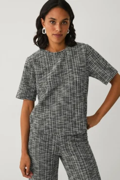 Clearance Collection Top med bouclé-struktur Dame Toppe & Tank-Toppe
