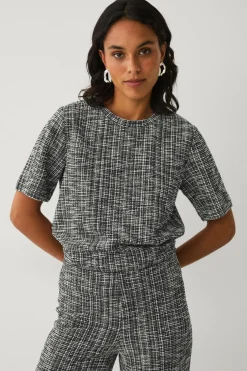 Clearance Collection Top med bouclé-struktur Dame Toppe & Tank-Toppe