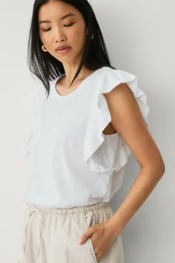 Best Collection Top med flagrende ærme Dame Toppe & Tank-Toppe
