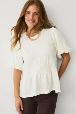 Sale Collection Top med korte ballonærmer Dame Toppe & Tank-Toppe