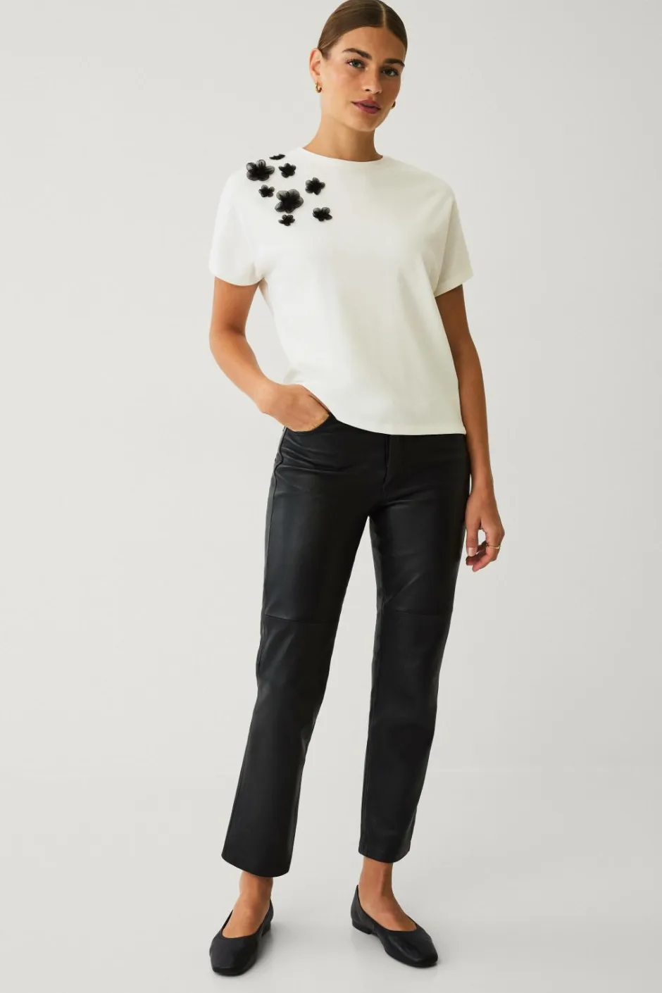 Discount Collection Top med blomsterapplikationer Dame Toppe & Tank-Toppe