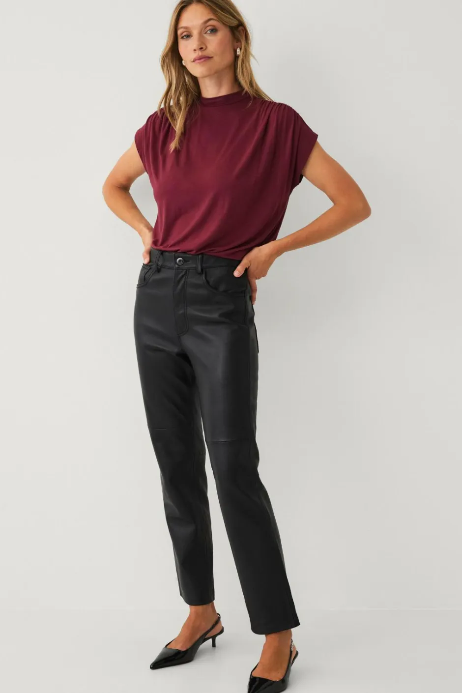Ellos Collection Top med rynkede detaljer^Dame Toppe & Tank-Toppe