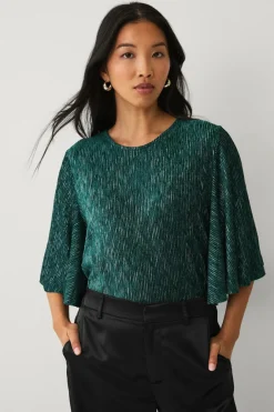 New Collection Top med sommerfugleærme Dame Toppe & Tank-Toppe