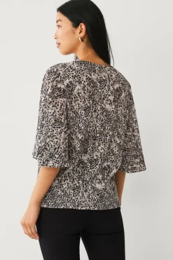 Hot Collection Top med udslåede ærmer Dame Toppe & Tank-Toppe
