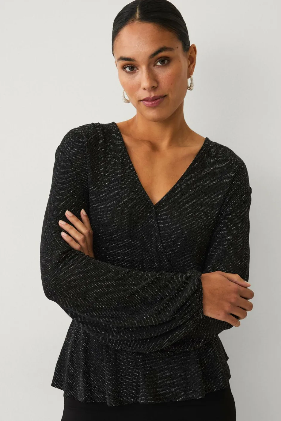 Ellos Collection Top med peplumdesign^Dame Toppe & Tank-Toppe