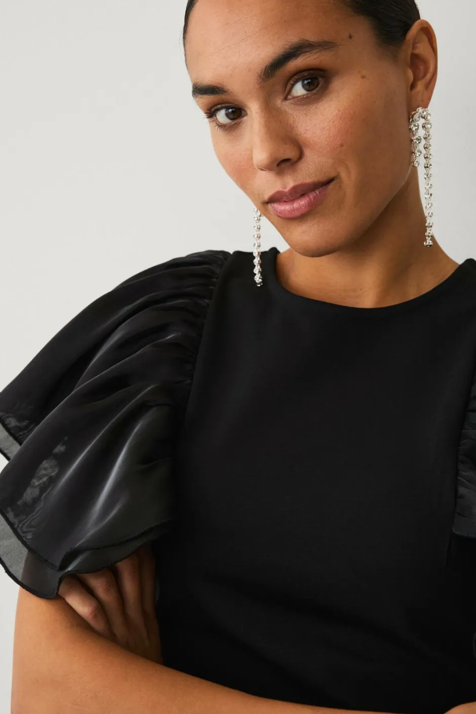 Hot Collection Top med volanter Dame Toppe & Tank-Toppe