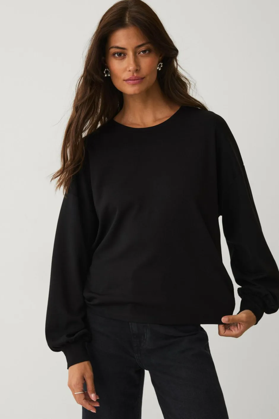 Online Collection Trøje med pufærmer Dame Trøjer & Cardigans