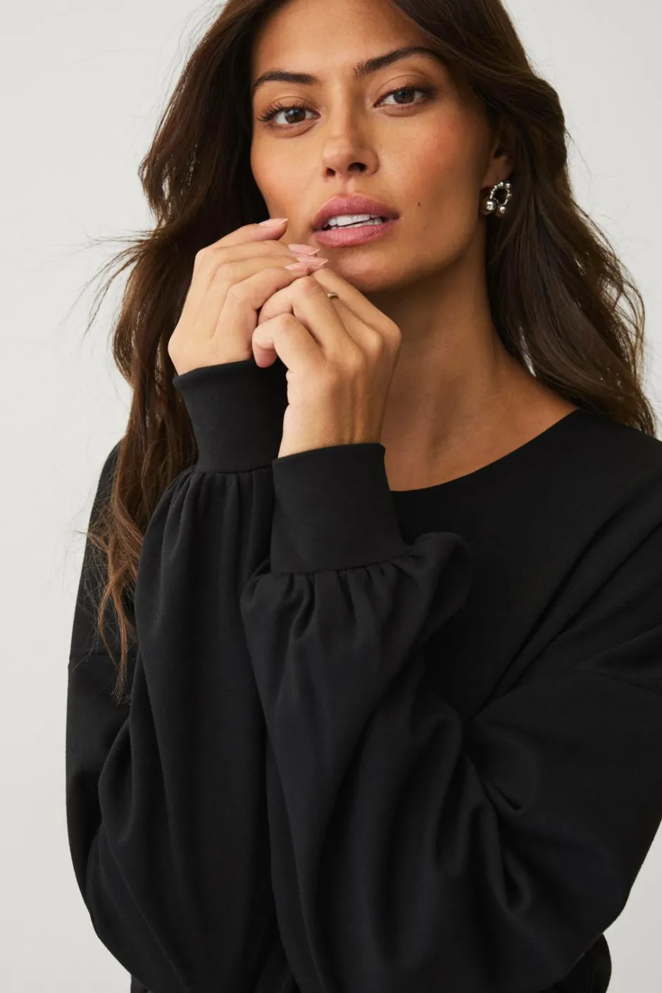 Online Collection Trøje med pufærmer Dame Trøjer & Cardigans