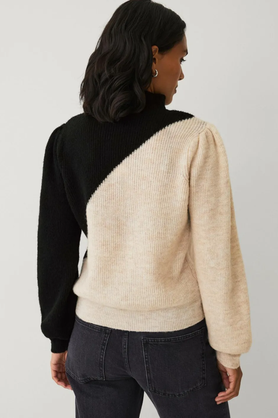 Sale Collection Trøje med lange pufærmer Dame Trøjer & Cardigans