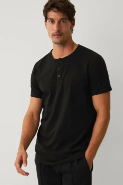 Clearance Collection T-shirt med knaplukning T-Shirts & Tanktoppe