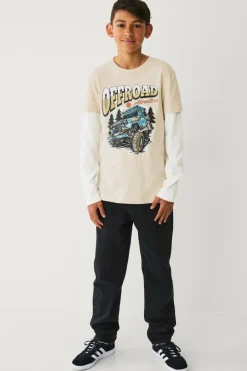 Outlet Collection T-shirt med falske ærmer Børn Toppe & T-Shirts
