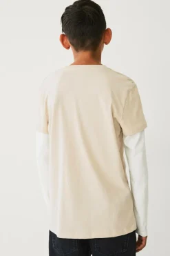Outlet Collection T-shirt med falske ærmer Børn Toppe & T-Shirts