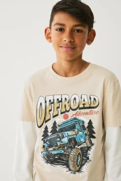 Outlet Collection T-shirt med falske ærmer Børn Toppe & T-Shirts