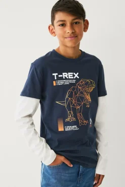 Ellos Collection T-shirt med falske ærmer^Børn Toppe & T-Shirts