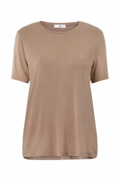 Ellos Collection T-shirt i viskosestrik^Dame Basistøj|Toppe & Tank-Toppe