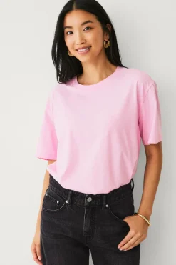 Ellos Collection T-shirt i bomuld med afslappet pasform^Dame Basistøj