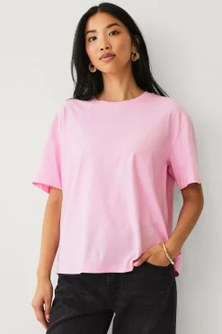 Ellos Collection T-shirt i bomuld med afslappet pasform^Dame Basistøj