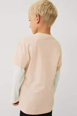 New Collection T-shirt med lange imiterede ærmer Børn Toppe & T-Shirts