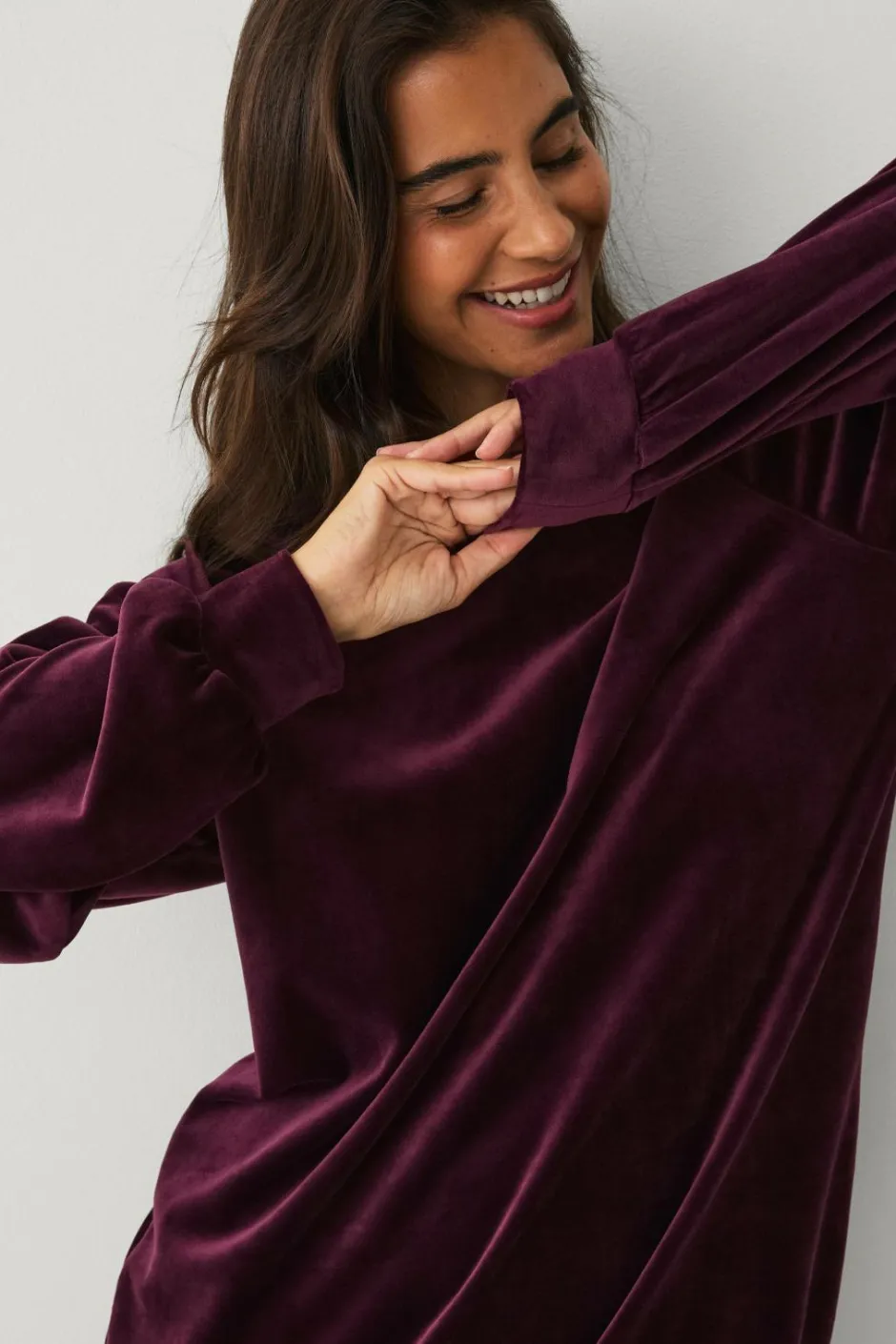 Online Collection Tunika i velour Dame Loungewear & Homewear