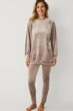 Hot Collection Tunika i velour Dame Loungewear & Homewear|Tunikaer
