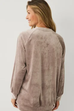 Hot Collection Tunika i velour Dame Loungewear & Homewear|Tunikaer