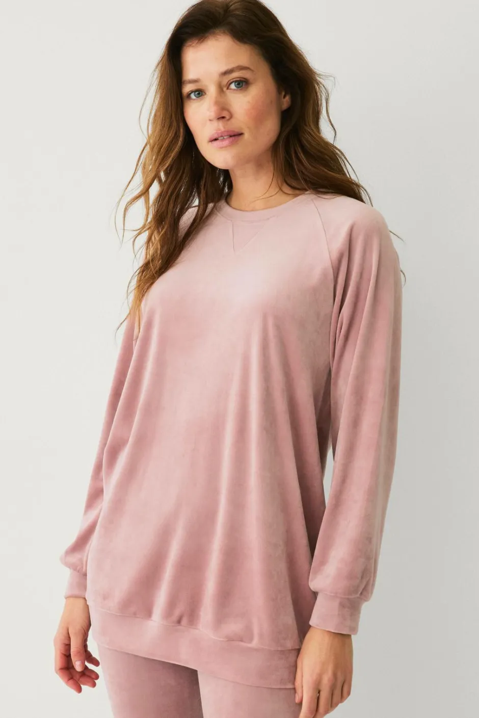 Ellos Collection Tunika i velour^Dame Loungewear & Homewear|Tunikaer