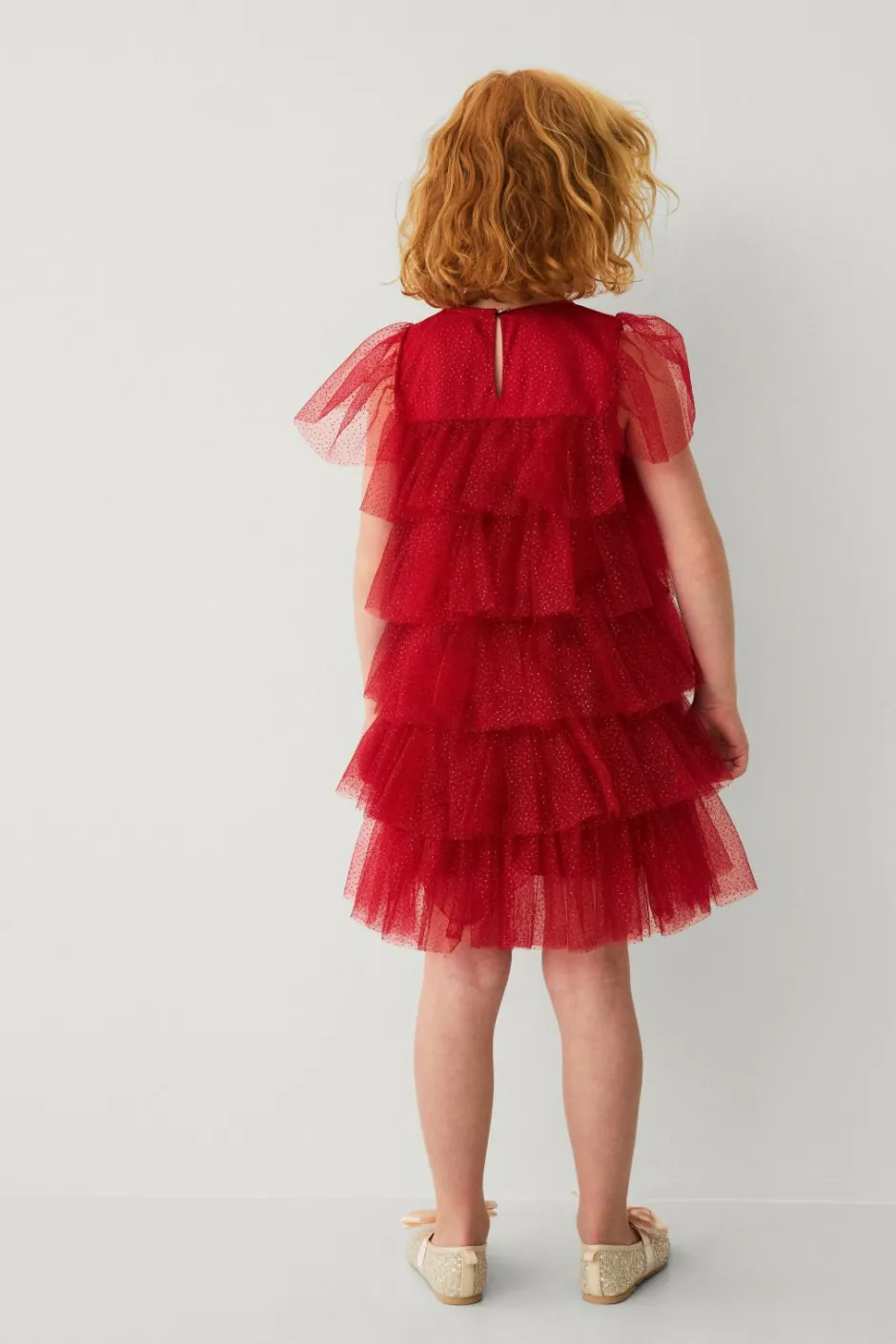 New Collection Tylkjole med flæser Børn Festtøj|Kjoler
