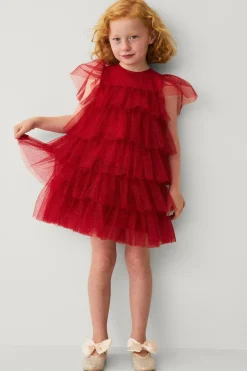 New Collection Tylkjole med flæser Børn Festtøj|Kjoler