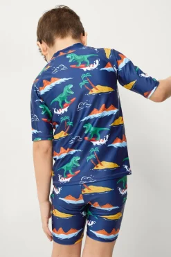 Ellos Collection UV-sæt med top og shorts^Børn Badetøj