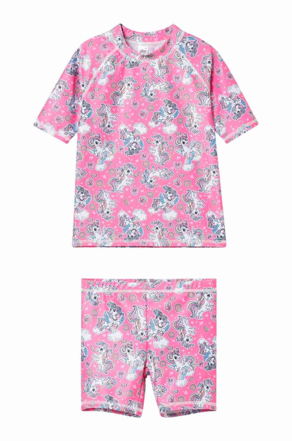 Ellos Collection UV-sæt med top og shorts^Børn Badetøj