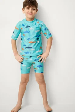 Ellos Collection UV-sæt med top og shorts^Børn Badetøj