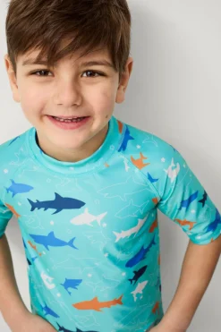 Ellos Collection UV-sæt med top og shorts^Børn Badetøj