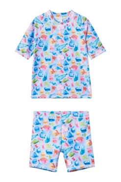 Ellos Collection UV-sæt med top og shorts^Børn Badetøj