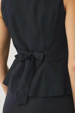 Hot Collection Vest i hørmix Dame Blazere & Veste