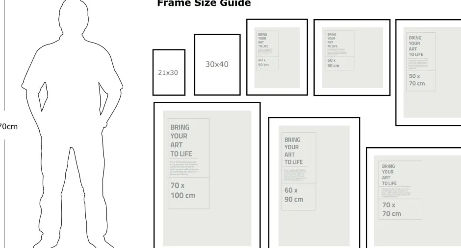 Ellos Home Aluminiumsramme med plexiglas^ Posters & Billeder