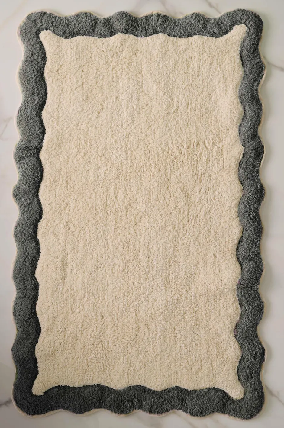 Clearance Home Bademåtte Scallop Badeværelsesmåtter