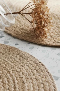 Clearance Home Dækkeserviet Ria i jute, 4-pak Borddækning & Servering|Bordtekstiler