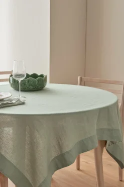 Home Dug Malva i 100% hør 140x140 cm Borddækning & Servering|Bordtekstiler