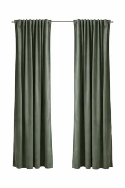 Outlet Home Gardinlængde med multibånd Nora i velour, 2-pak Velourgardiner|Gardinlængder Med Rynkebånd
