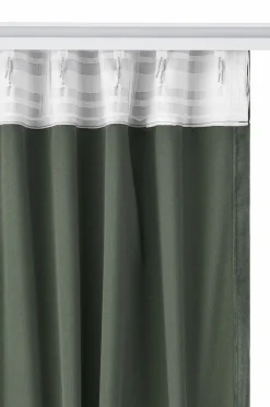 Outlet Home Gardinlængde med multibånd Nora i velour, 2-pak Velourgardiner|Gardinlængder Med Rynkebånd