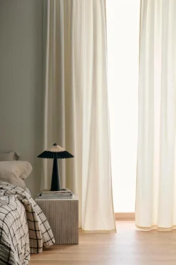 Home Gardinlængde med multibånd Nora i velour, 2-pak Velourgardiner|Gardinlængder Med Rynkebånd
