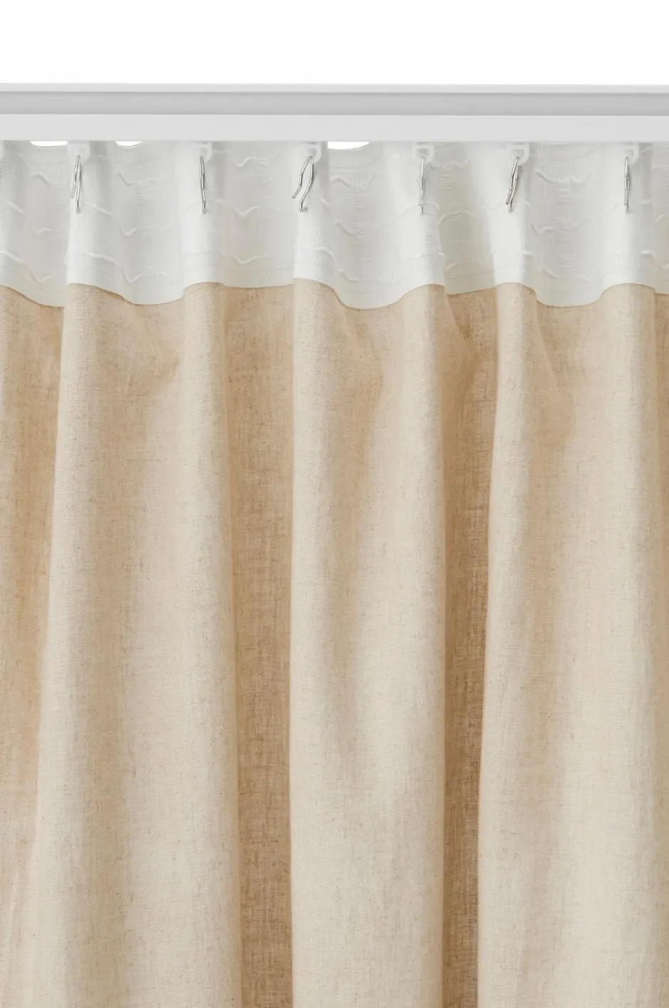 Ellos Home Gardinlængde med rynkebånd Beata, 2-pak^ Julegardiner|Hørgardiner