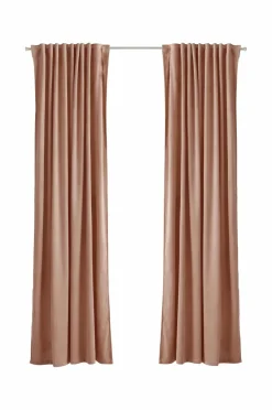 Clearance Home Gardinlængde med multibånd Nora i velour, 2-pak Velourgardiner