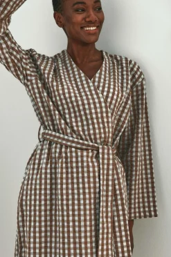 Ellos Home Kimono Nell Check Kimono^ Homewear