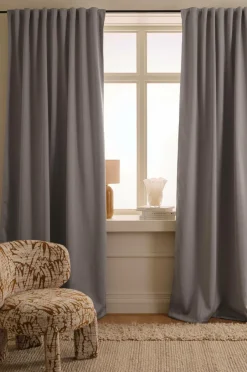 Ellos Home Mørklægningsgardin Maida 1 stk.^ Gardinlængder Med Rynkebånd|Mørklægningsgardiner